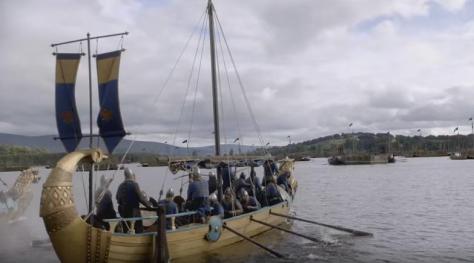 History Channel Vikings Season 4 Episode 10 The Last Ship Frankish ships approach the longships